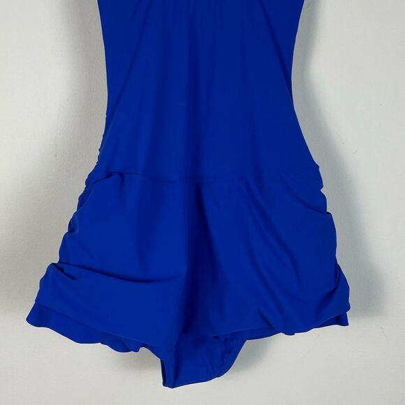 Gottex Profile Size‎ 6 Bandeau Swim Dress One Piece Swimsuit NEW Blue - Picture 12 of 14